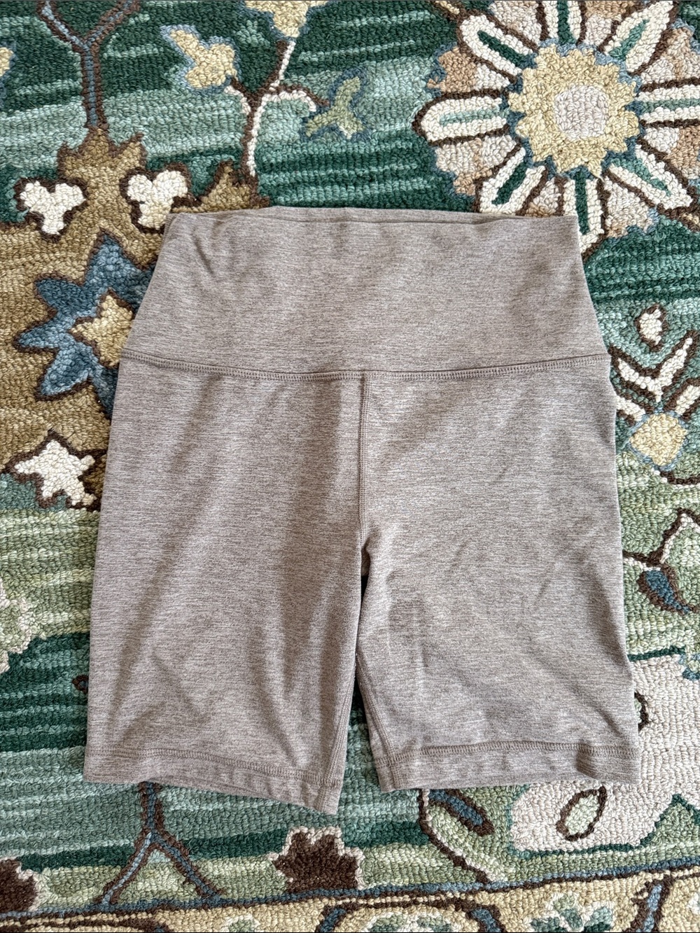 Quince High-Waist heathered light brown Women’s Bike Shorts medium